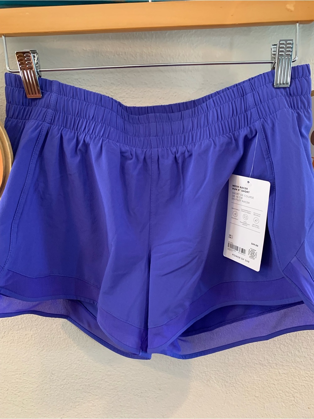 Athleta Racer Mesh 4 in run shorts- (S)